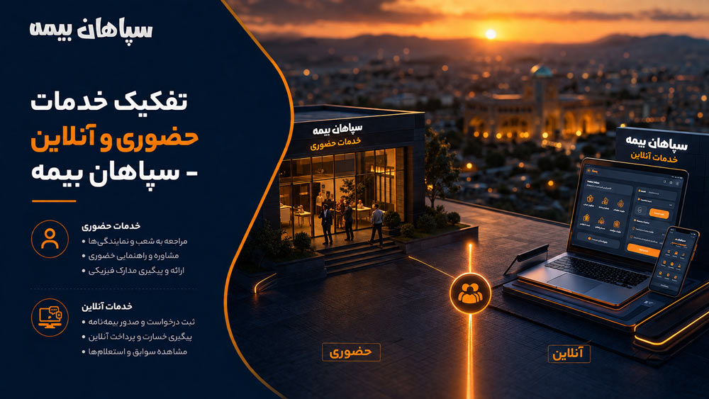 تفکیک خدمات حضوری و آنلاین